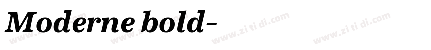 Moderne bold字体转换 Moderne bold字体转换